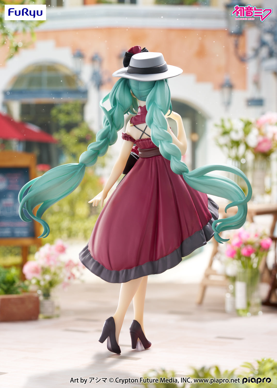 FuRyu Vocaloid Trio-Try-iT Hatsune Miku (Outing Dress Red Color Ver.) Figure