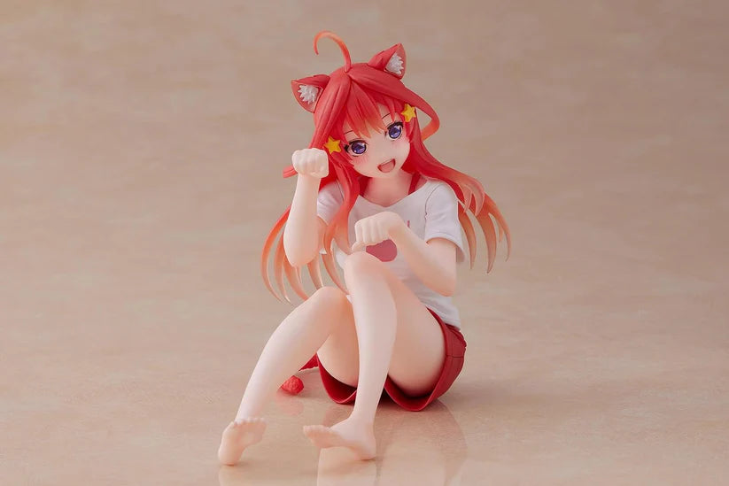Taito The Quintessential Quintuplets Desktop Cute Itsuki Nakano (Newly Written Cat Roomwear Ver.) Figure