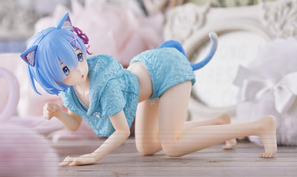 Taito Re:Zero Starting Life in Another World Desktop Cute Rem (Cat Roomwear Ver.) Figure