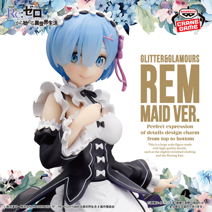 Banpresto Re:Zero Starting Life in Another World Glitter & Glamours Rem Maid Ver. Figure