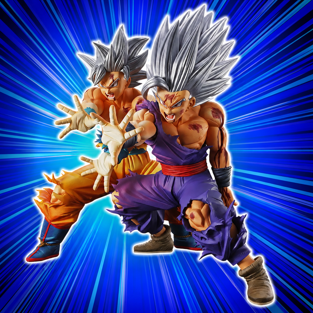 Dragon Ball Super 10th Anniversary Edition Son Goku Ultra Instinct & Son Gohan Beast MASTERLISE OUTSIDE Figure Set