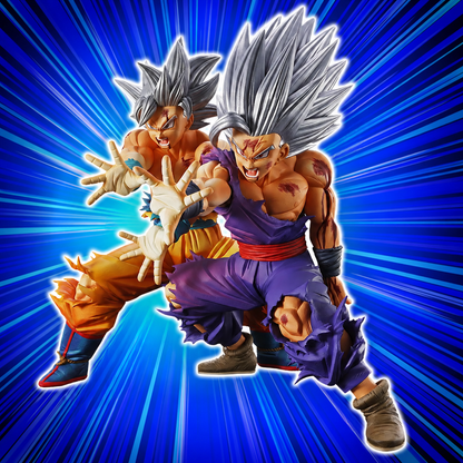 Dragon Ball Super 10th Anniversary Edition Son Goku Ultra Instinct & Son Gohan Beast MASTERLISE OUTSIDE Figure Set