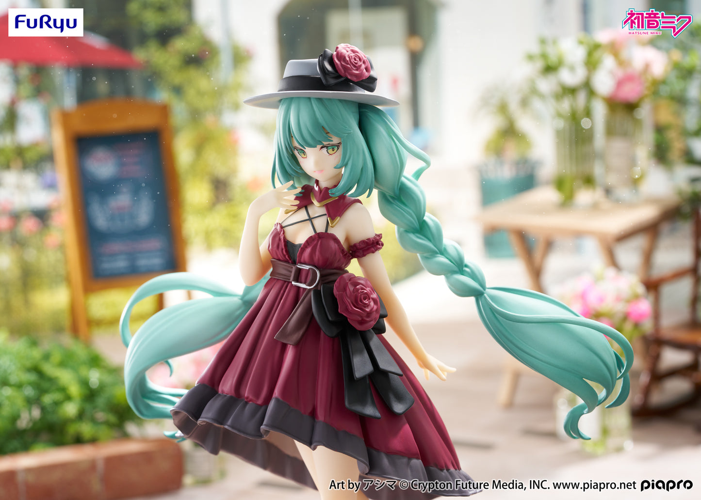 FuRyu Vocaloid Trio-Try-iT Hatsune Miku (Outing Dress Red Color Ver.) Figure
