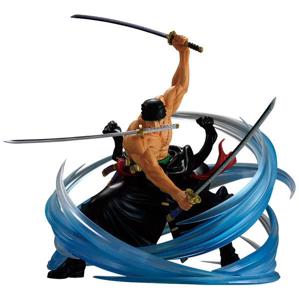 One Piece Ichiban Kuji Takumi no Keifu Hakyoku - C Prize Roronoa Zoro Black Rope Tornado Ink Style Mass Technique