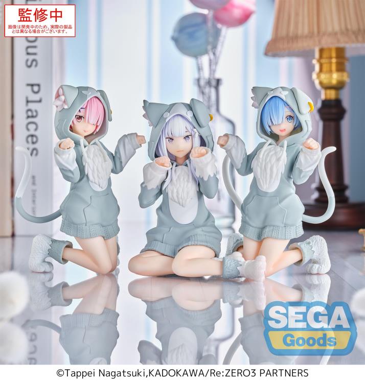Sega Re:Zero Starting Life in Another World Yumemirize Emilia (Mofumofu Pack) Figure