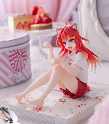Taito The Quintessential Quintuplets Desktop Cute Itsuki Nakano (Newly Written Cat Roomwear Ver.) Figure
