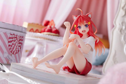 Taito The Quintessential Quintuplets Desktop Cute Itsuki Nakano (Newly Written Cat Roomwear Ver.) Figure