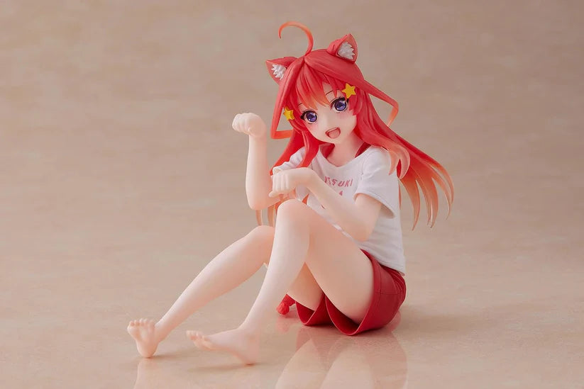 Taito The Quintessential Quintuplets Desktop Cute Itsuki Nakano (Newly Written Cat Roomwear Ver.) Figure