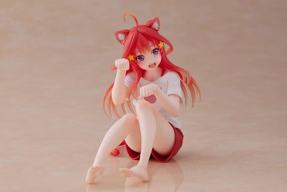 Taito The Quintessential Quintuplets Desktop Cute Itsuki Nakano (Newly Written Cat Roomwear Ver.) Figure