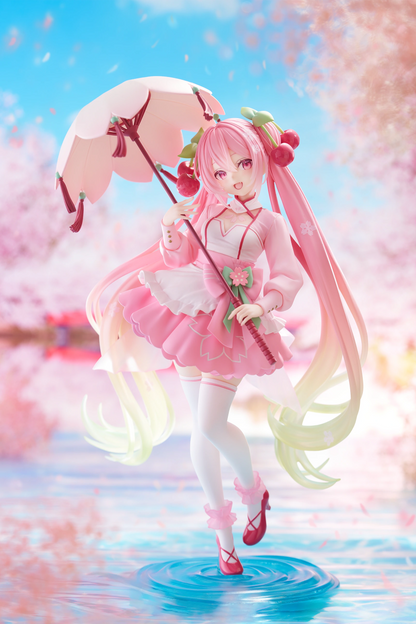 Taito Vocaloid AMP+ Sakura Miku (Sakura Dress Ver.) Figure