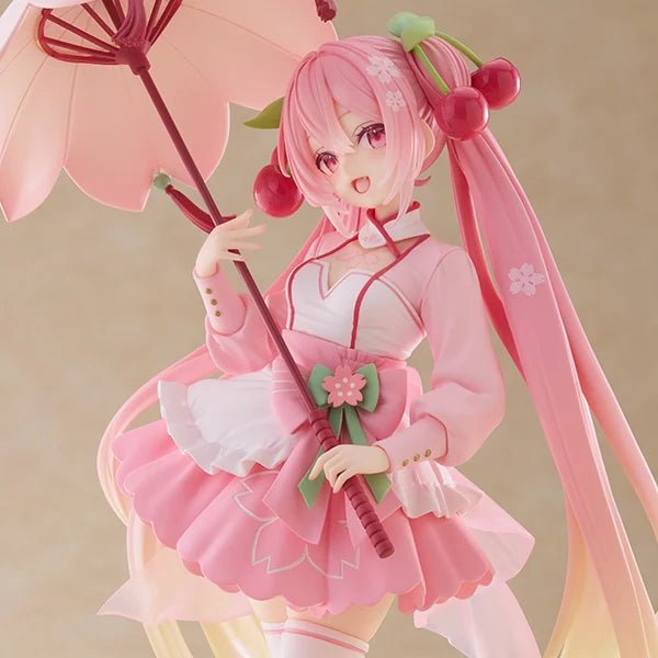 Taito Vocaloid AMP+ Sakura Miku (Sakura Dress Ver.) Figure