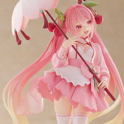 Taito Vocaloid AMP+ Sakura Miku (Sakura Dress Ver.) Figure