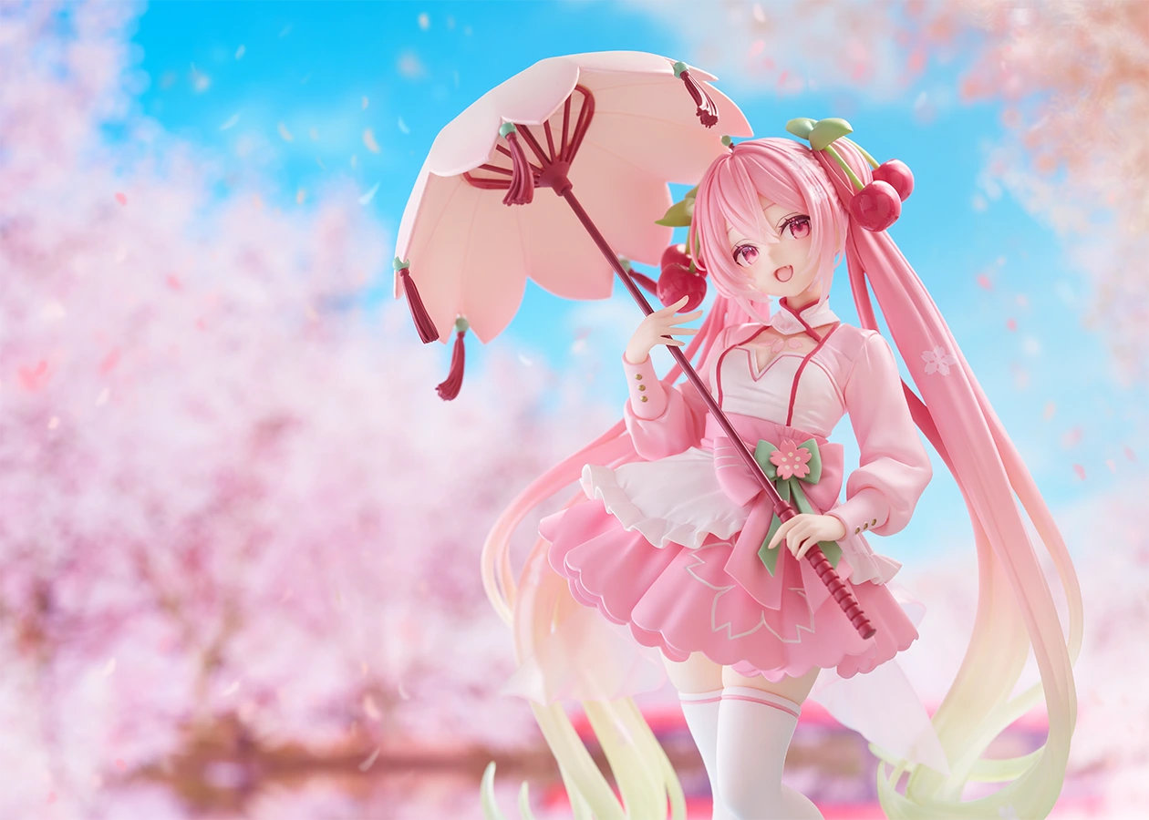 Taito Vocaloid AMP+ Sakura Miku (Sakura Dress Ver.) Figure