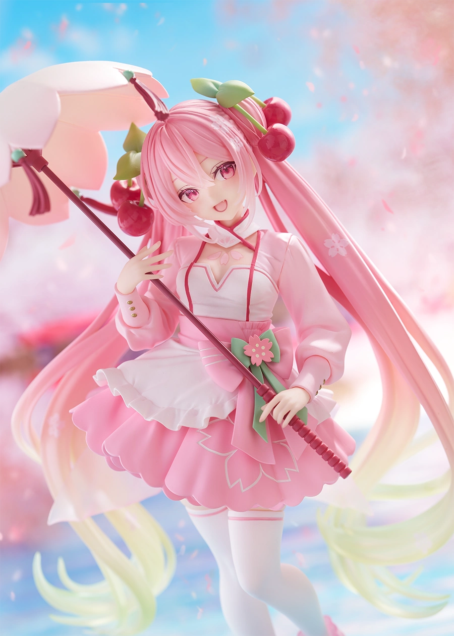 Taito Vocaloid AMP+ Sakura Miku (Sakura Dress Ver.) Figure