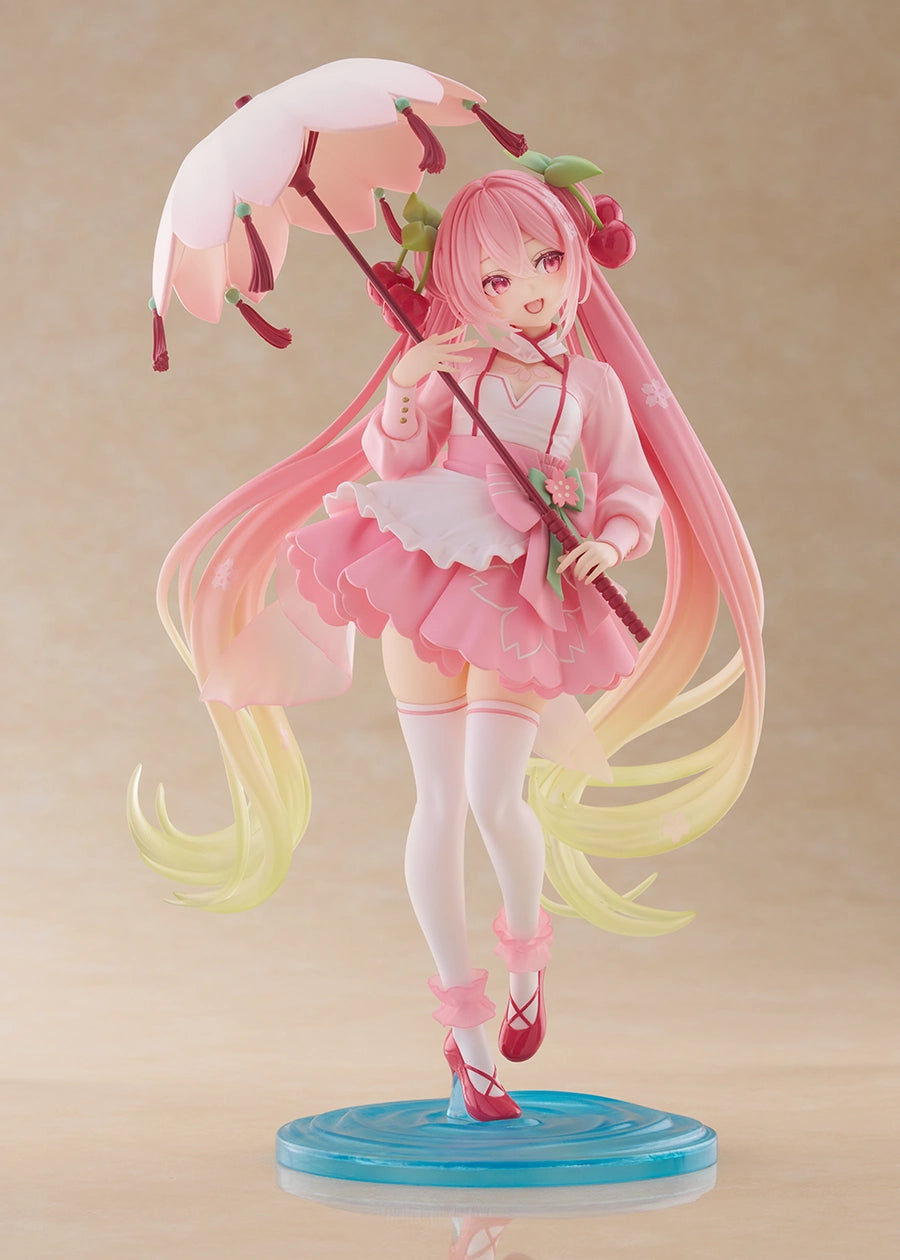Taito Vocaloid AMP+ Sakura Miku (Sakura Dress Ver.) Figure