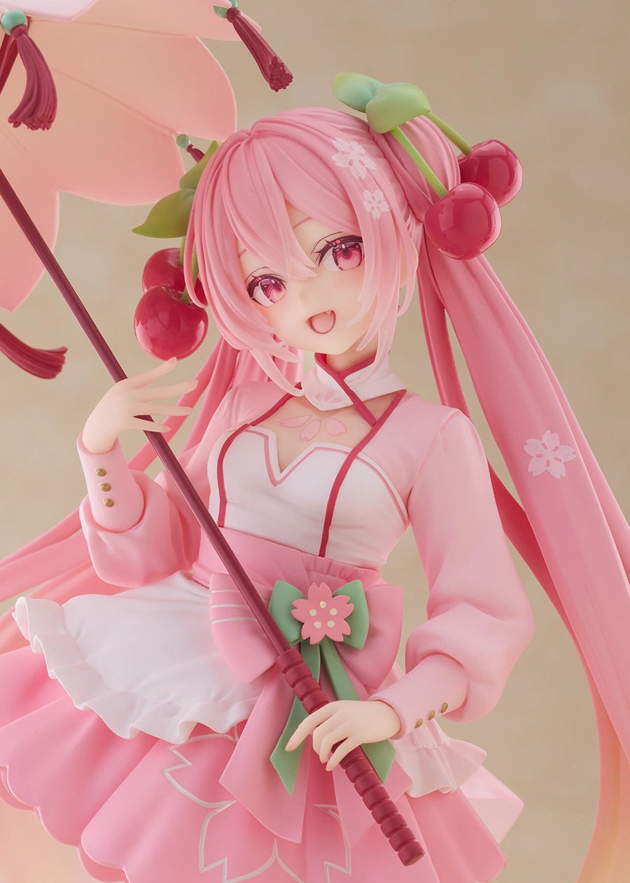 Taito Vocaloid AMP+ Sakura Miku (Sakura Dress Ver.) Figure