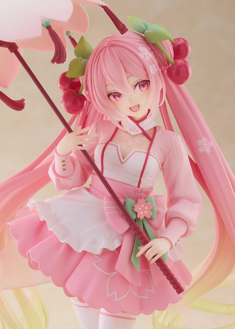 Taito Vocaloid AMP+ Sakura Miku (Sakura Dress Ver.) Figure