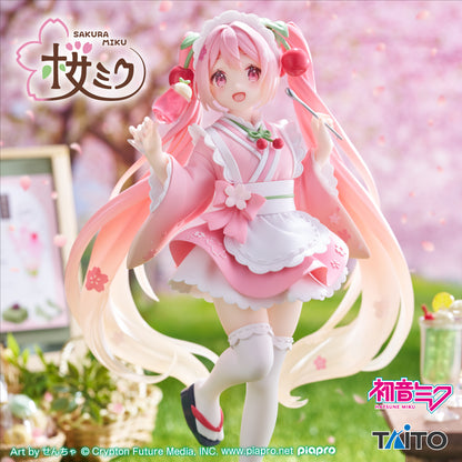 Taito Vocaloid Newley Written Sakura Miku (Japanese Cafe Ver.) Figure