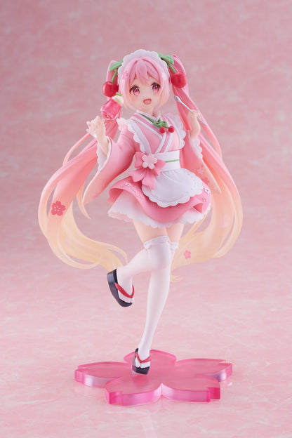 Taito Vocaloid Newley Written Sakura Miku (Japanese Cafe Ver.) Figure