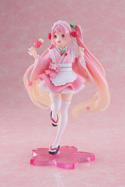 Taito Vocaloid Newley Written Sakura Miku (Japanese Cafe Ver.) Figure