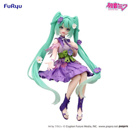 FuRyu Vocaloid Hatsune Miku (Flower Fairy Cosmos Purple Color Ver.) Noodle Stopper Figure