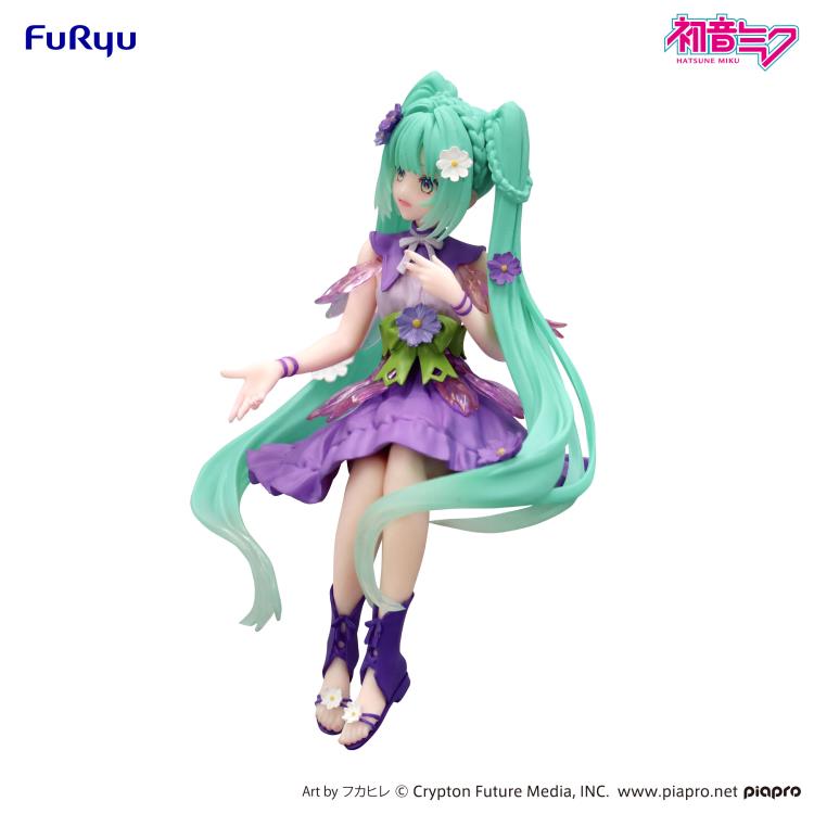 FuRyu Vocaloid Hatsune Miku (Flower Fairy Cosmos Purple Color Ver.) Noodle Stopper Figure
