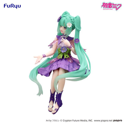 FuRyu Vocaloid Hatsune Miku (Flower Fairy Cosmos Purple Color Ver.) Noodle Stopper Figure
