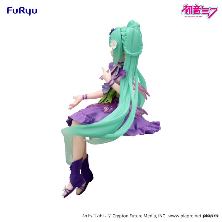 FuRyu Vocaloid Hatsune Miku (Flower Fairy Cosmos Purple Color Ver.) Noodle Stopper Figure