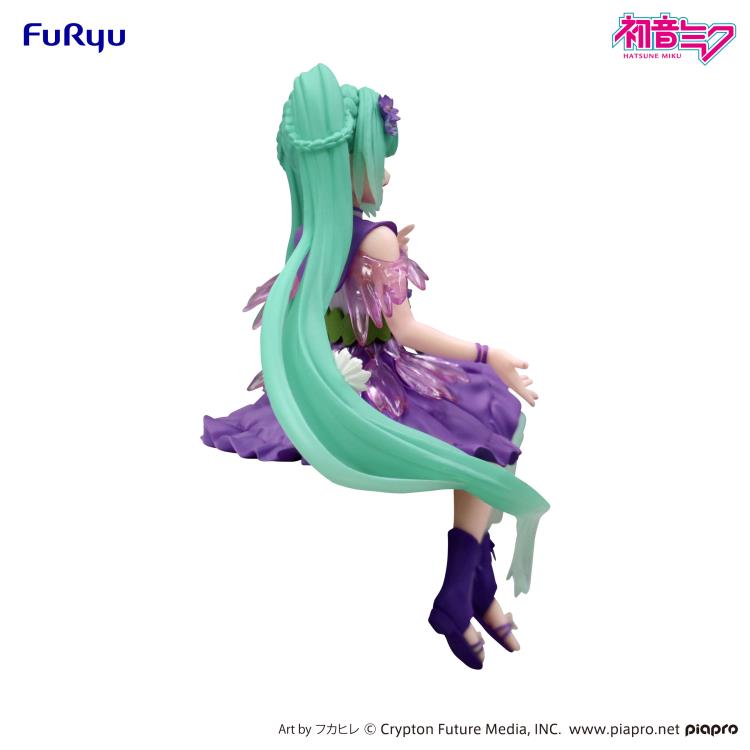 FuRyu Vocaloid Hatsune Miku (Flower Fairy Cosmos Purple Color Ver.) Noodle Stopper Figure