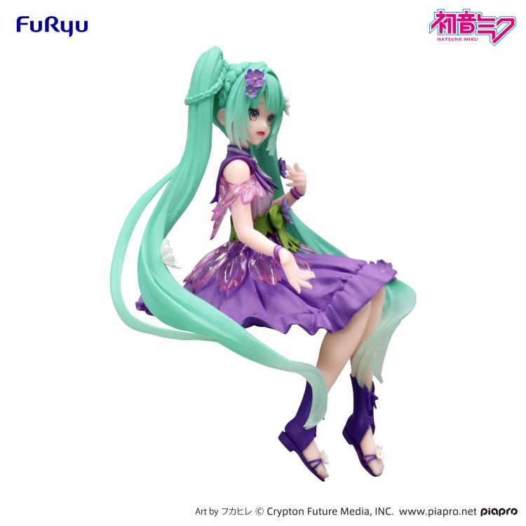 FuRyu Vocaloid Hatsune Miku (Flower Fairy Cosmos Purple Color Ver.) Noodle Stopper Figure