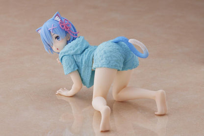 Taito Re:Zero Starting Life in Another World Desktop Cute Rem (Cat Roomwear Ver.) Figure