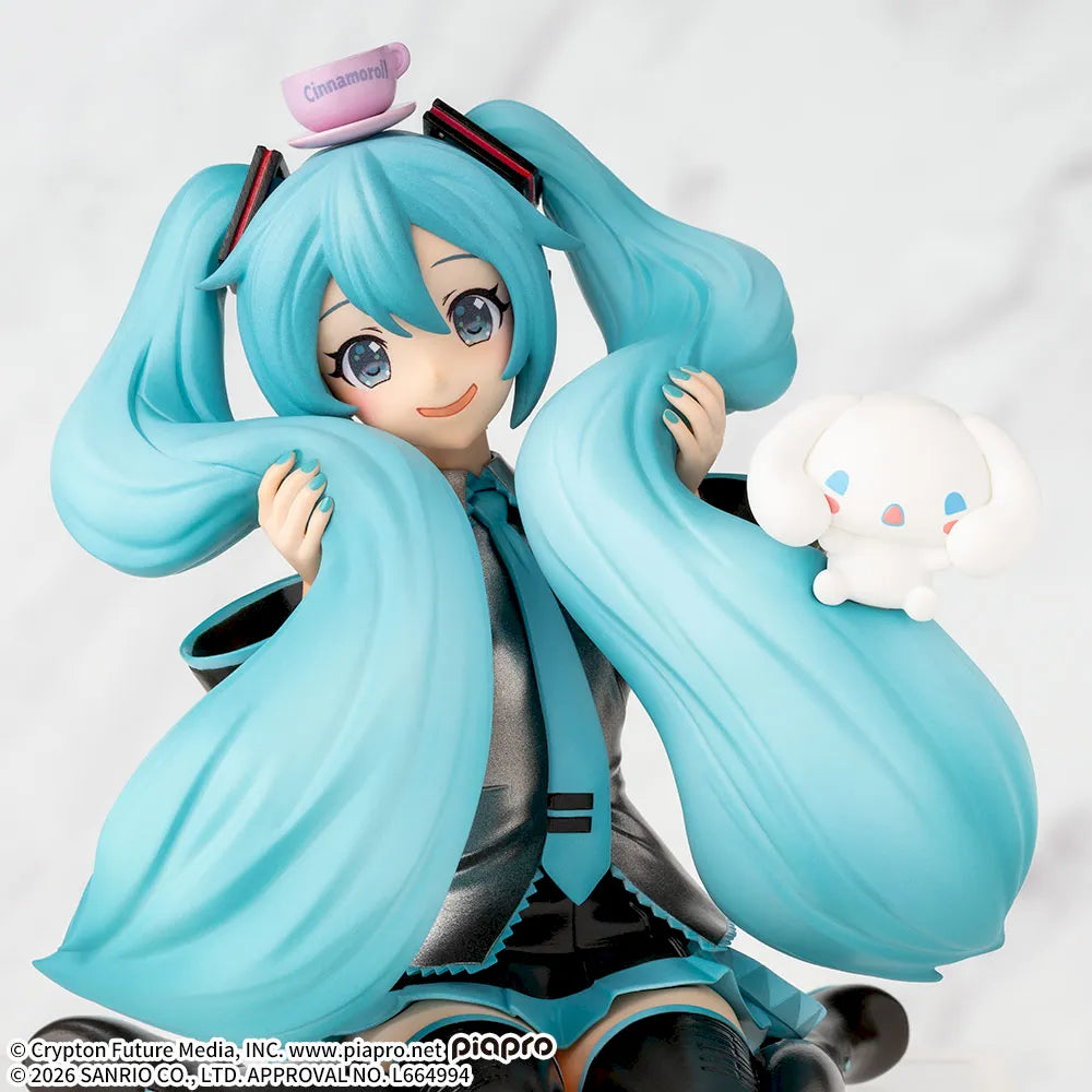 Sega Hatsune Miku x Cinnamoroll Choconose Premium Figure Fluffy Ver.